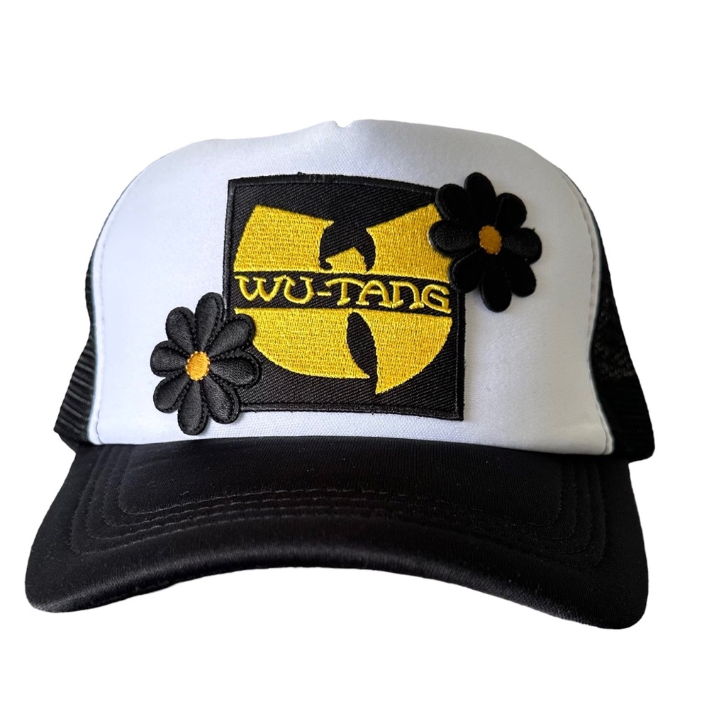 Trucker Hat with Embroidered Patches